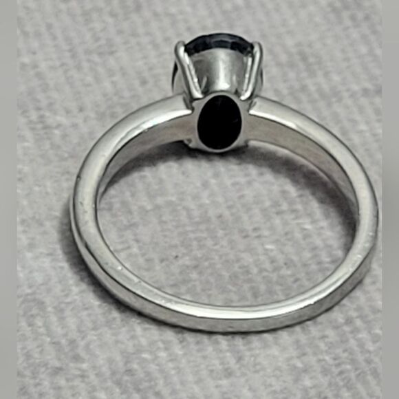 Midnight Sapphire Solitare Ring - Picture 8 of 14